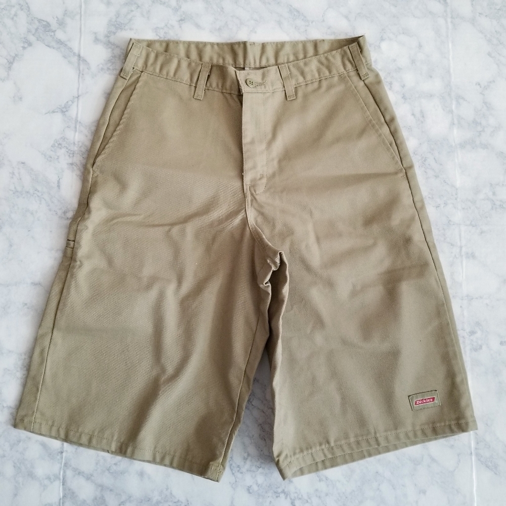 Dickies 30 Khaki chino shorts‎ 13" inseam